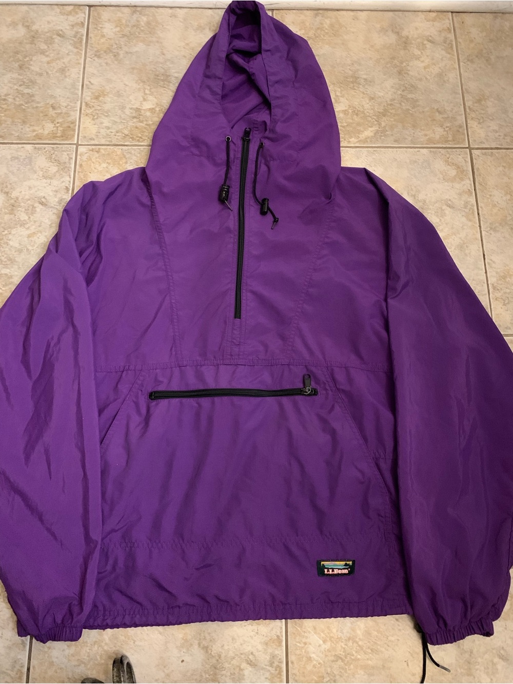 Vintage LL Bean Light Jacket Windbreaker Sz Large 80s 90s